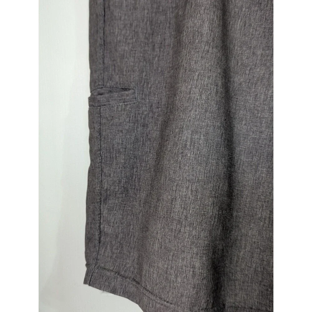 Da Hui Chino Board Shorts Mens 40 Heather Gray Surf Swim Trunks Stretch Logo